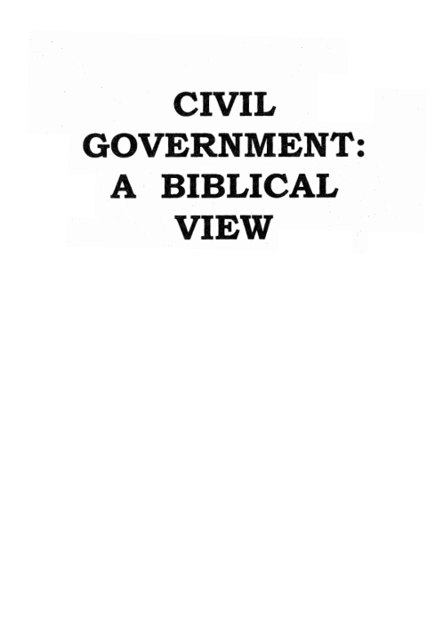 Cover image for book Civil Government