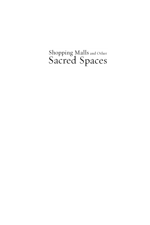 Cover image for book Shopping Malls and Other Sacred Spaces