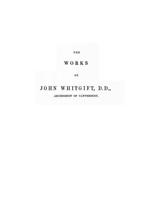 Cover image for book The Works of John Whitgift