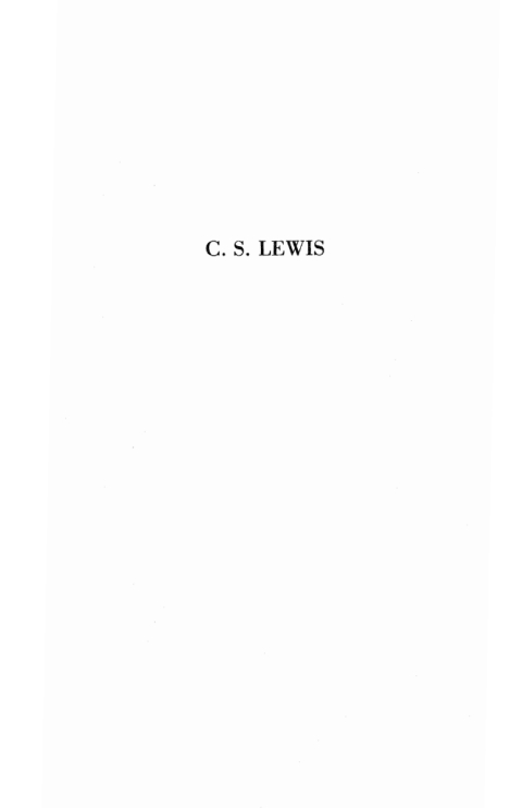 Cover image for book C. S. Lewis