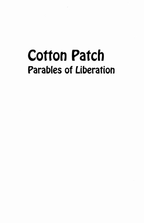 Cover image for book Cotton Patch Parables of Liberation