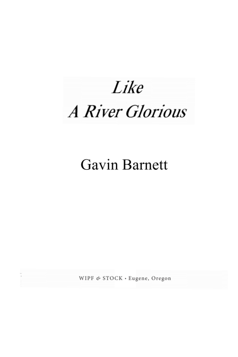 Cover image for book Like a River Glorious
