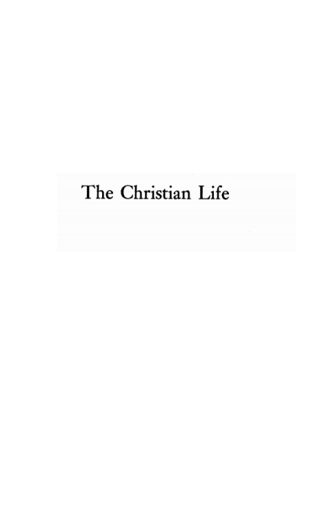 Cover image for book The Christian Life