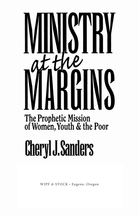 Cover image for book Ministry at the Margins
