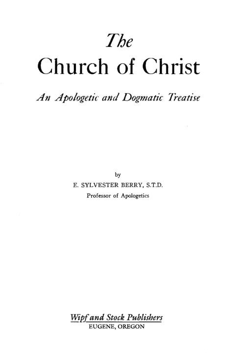 Cover image for book The Church of Christ