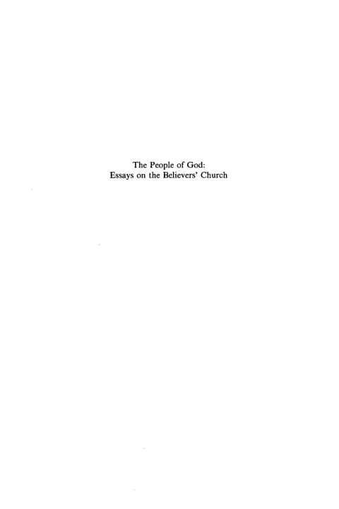 Cover image for book The People of God