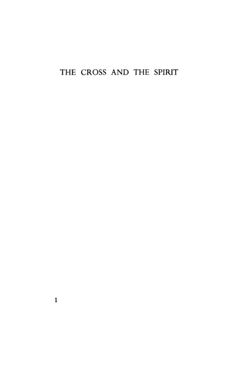 Cover image for book The Cross and the Spirit