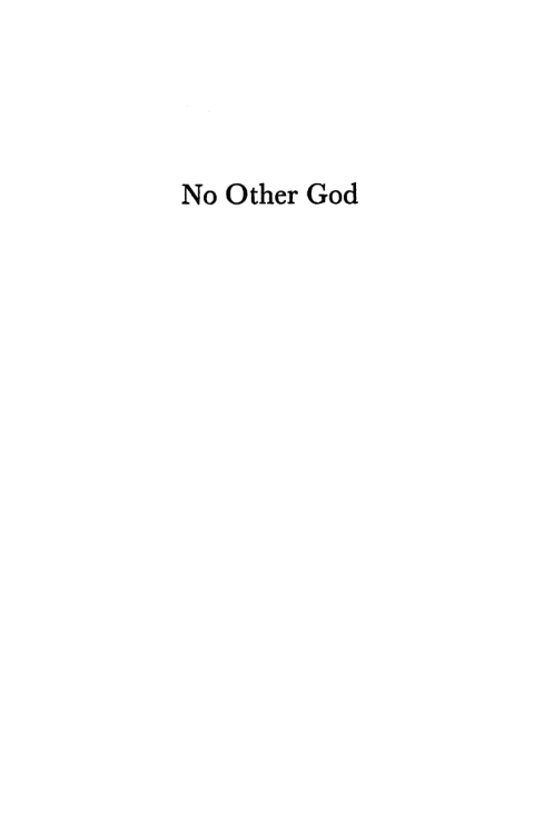Cover image for book No Other God