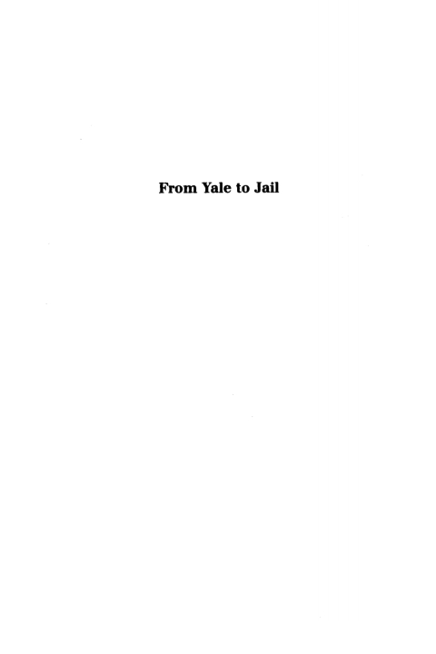 Cover image for book From Yale to Jail