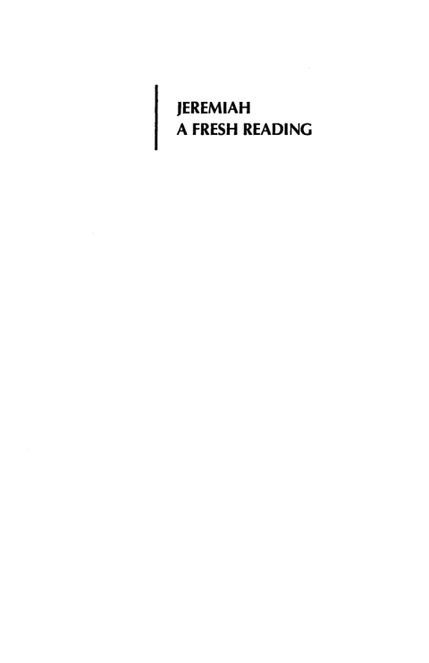 Cover image for book Jeremiah