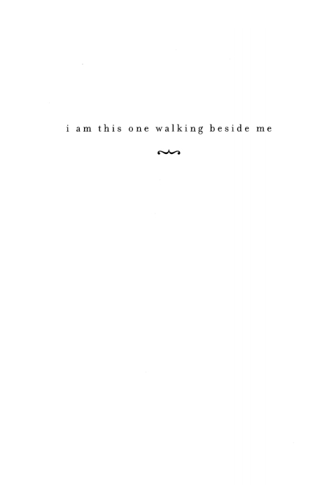 Cover image for book I Am This One Walking Beside Me
