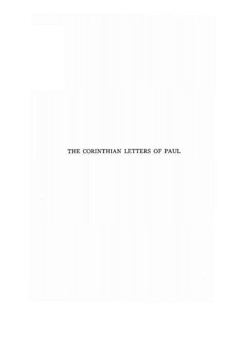 Cover image for book The Corinthian Letters of Paul