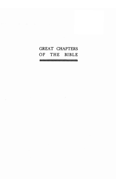 Cover image for book Great Chapters of the Bible
