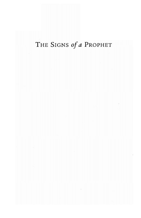 Cover image for book The Signs of a Prophet