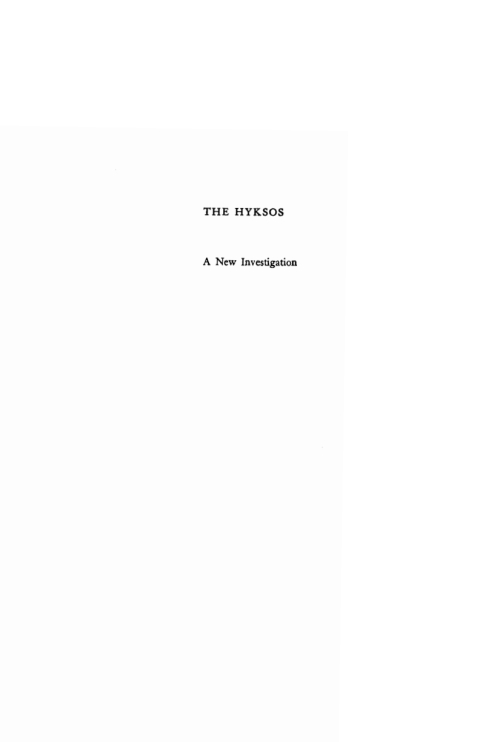 Cover image for book The Hyksos