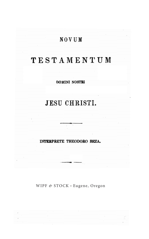 Cover image for book Novum Testamentum Domini Nostri Jesu Chrisi