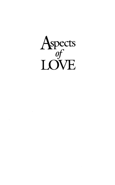 Cover image for book Aspects of Love