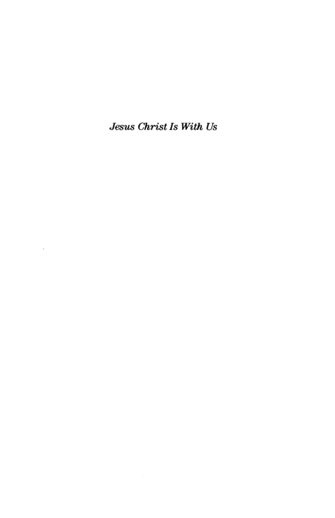 Cover image for book Jesus Christ Is With Us