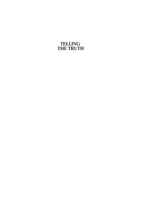 Cover image for book Telling the Truth