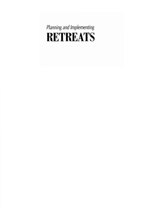 Cover image for book Planning and Implementing Retreats