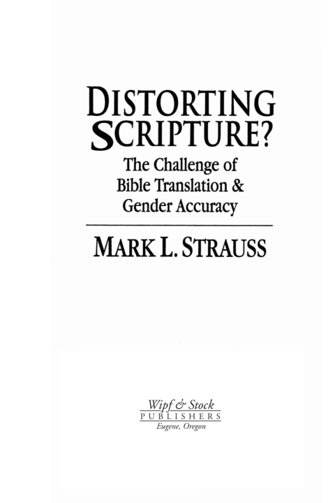 Cover image for book Distorting Scripture?