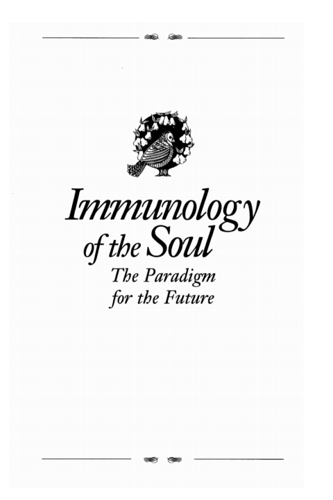 Cover image for book Immunology of the Soul