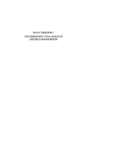 Cover image for book What Freedom?