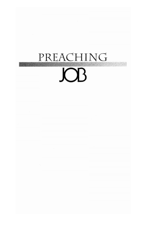 Cover image for book Preaching Job