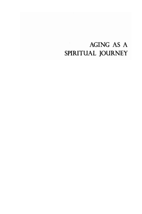 Cover image for book Aging as a Spiritual Journey