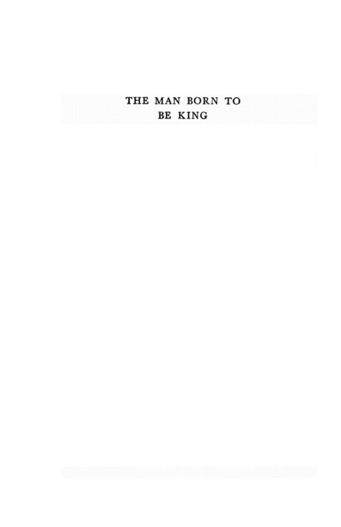 Cover image for book The Man Born to Be King