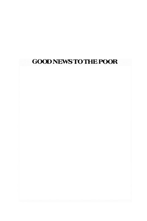 Cover image for book Good News to the Poor