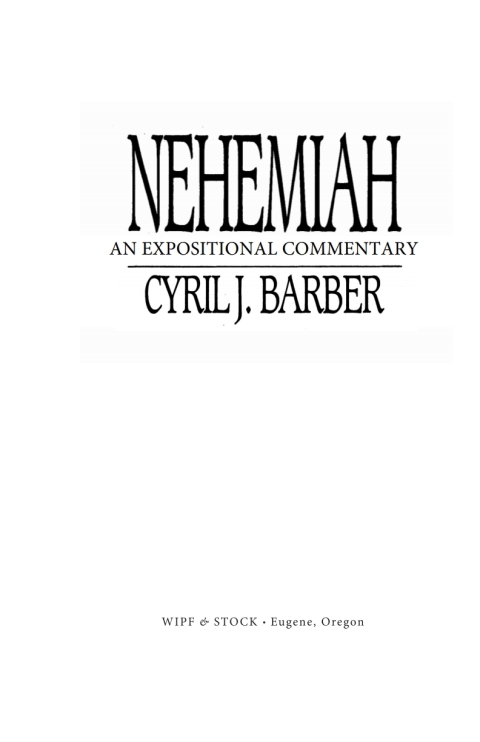 Cover image for book Nehemiah