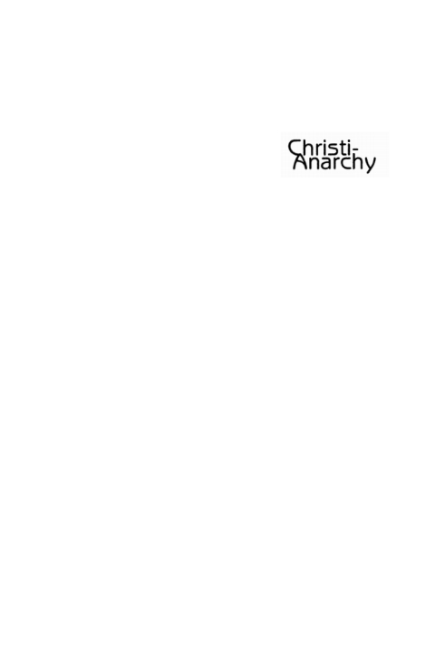 Cover image for book Christi-Anarchy