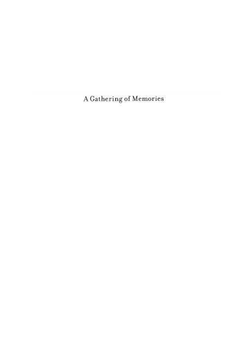 Cover image for book A Gathering of Memories