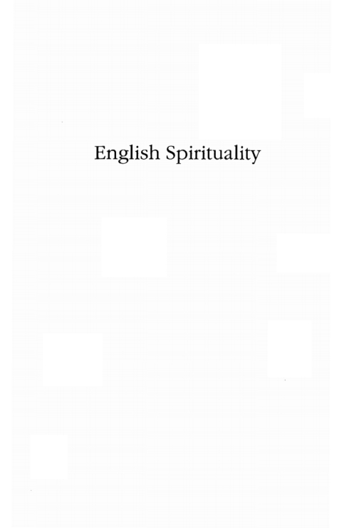 Cover image for book English Spirituality