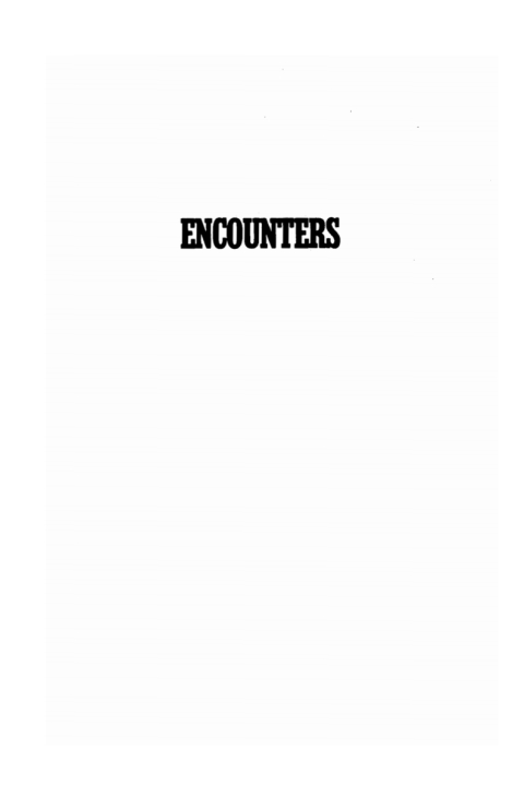 Cover image for book Encounters