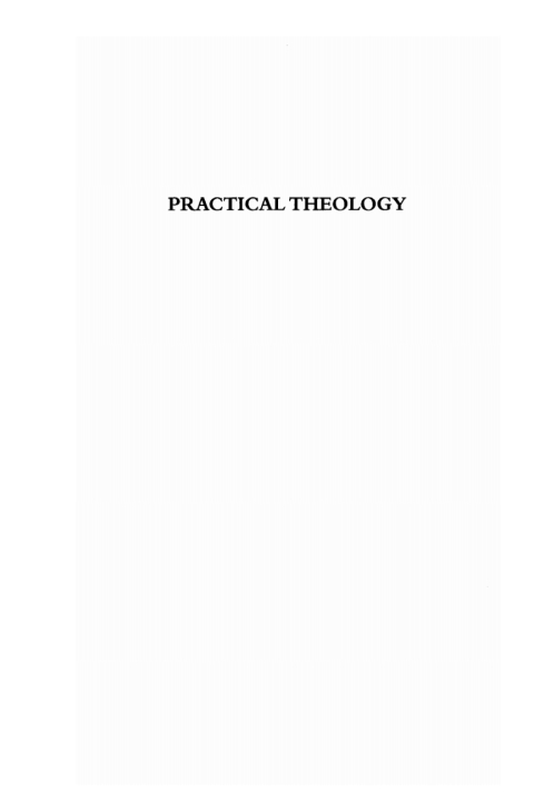Cover image for book Practical Theology