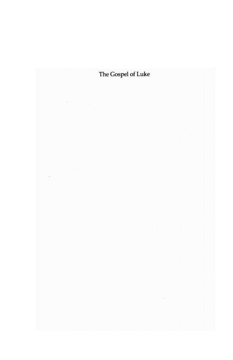 Cover image for book The Gospel of Luke