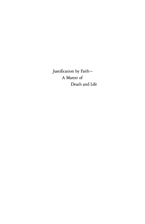 Cover image for book Justification by Faith