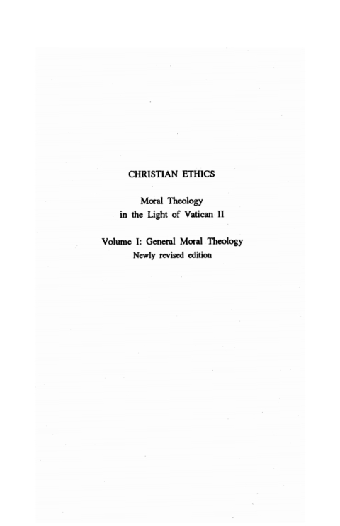 Cover image for book Christian Ethics, Volume 1