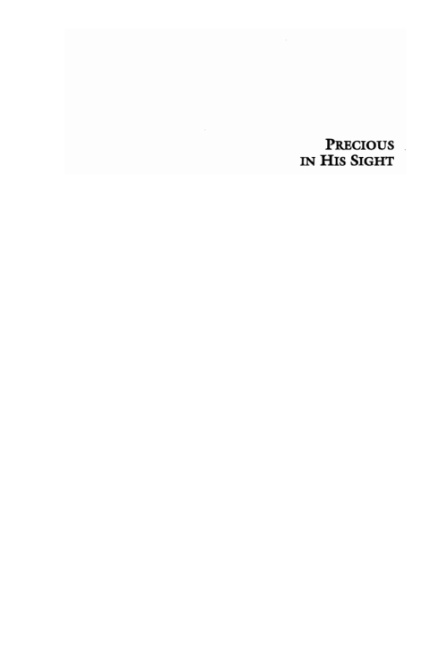 Cover image for book Precious in His Sight