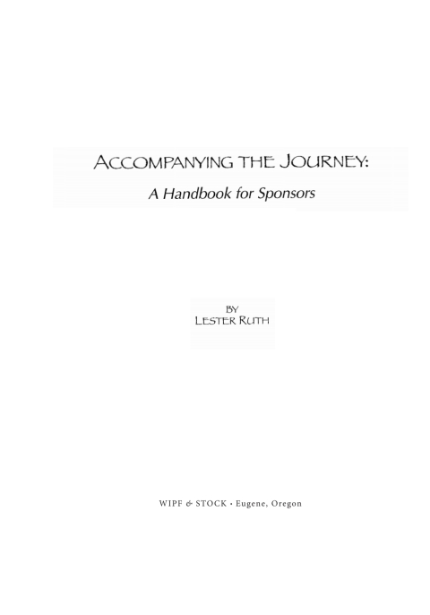 Cover image for book Accompanying the Journey