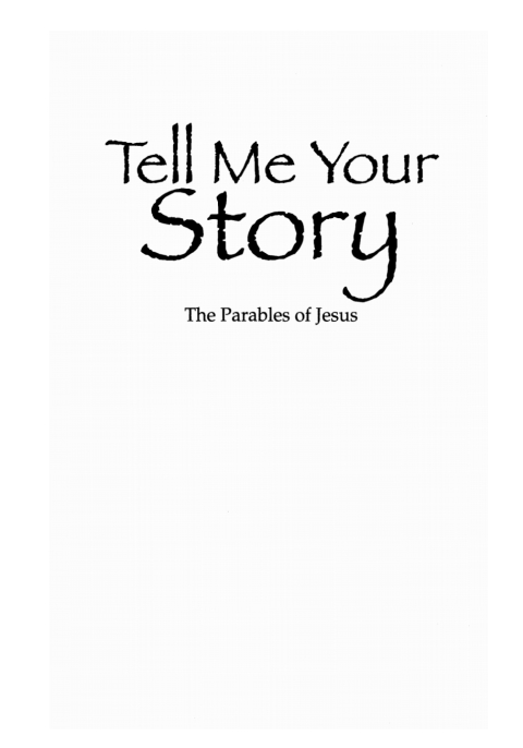 Cover image for book Tell Me Your Story