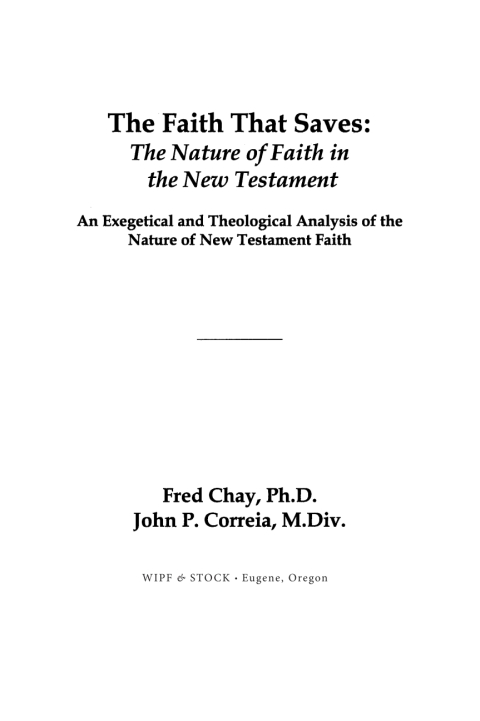 Cover image for book The Faith That Saves