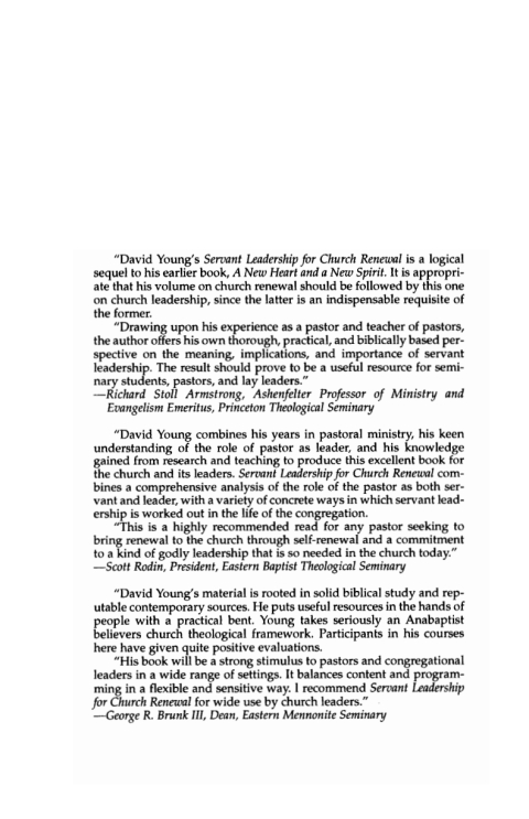 Cover image for book Servant Leadership for Church Renewal
