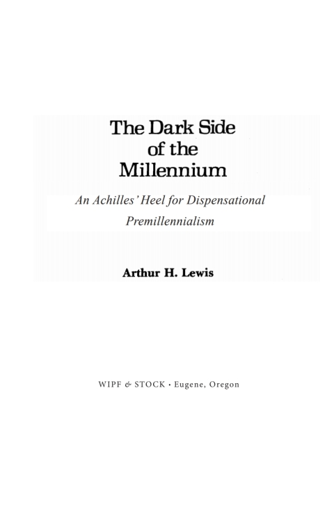 Cover image for book The Dark Side of the Millennium