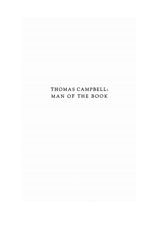 Cover image for book Thomas Campbell
