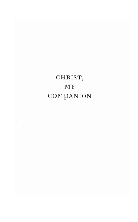 Cover image for book Christ, My Companion