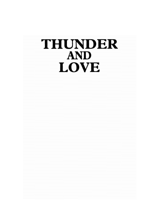 Cover image for book Thunder and Love