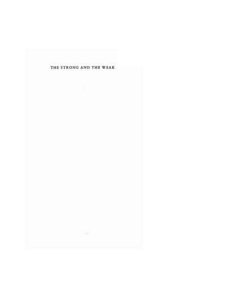 Cover image for book The Strong and the Weak
